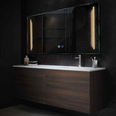 LED Spiegel Rechteckig | Touch-Schalter | Anti-Beschlag-Funktion | Warmweißes Licht - Reyze Seria Salono Model 8